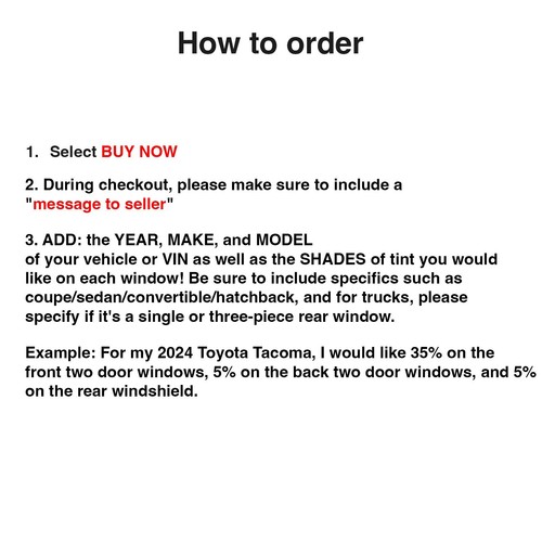 Ceramic Any Windshield Pre Cut Window Tint Film Full Kit Any Tint Shade Premium - Picture 3 of 6