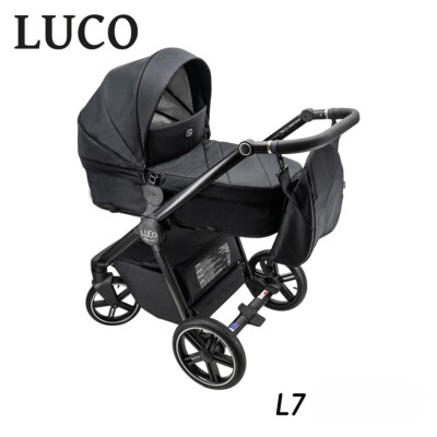 LUCO 2in1 Kinderwagen ADBOR EU Produktion Alu Gestell Verschiedene Farben