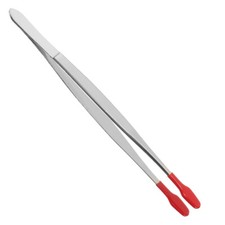 Stempelpinzette Edelstahl Pinzette Zange lange Pinzette mit Gummispitze