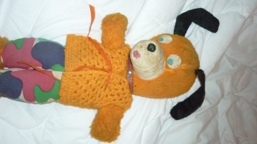 ancienne peluche ortf chien toutou 50 cm de haut - Imagen 2 de 5