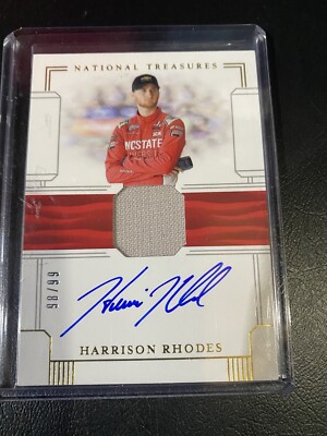 2020 Panini National Treasures Harrison Rhodes Auto Patch /99 Nascar On Card