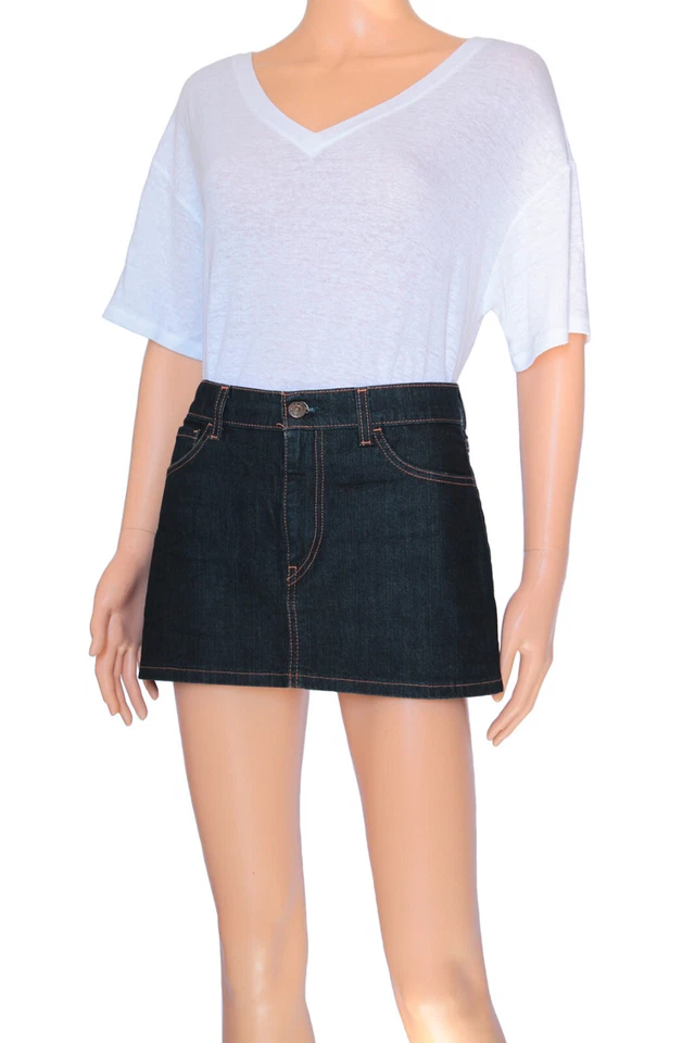 Mini jupe en jean brut Levi's | Vintage 00s - Photo 2/4