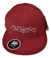 Stall & Dean Mens Burgandy Fitted Hat Cap New 7 1/4, 7 1/2, 7 5/8