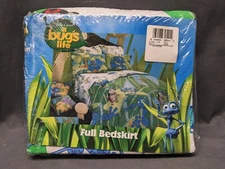 Disney Pixar A Bug's Life  Full Size BedSkirt Bedding  54” X 75” New