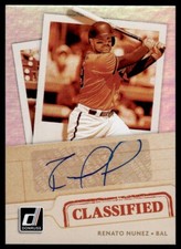 2021 Donruss Classified Signatures Renato Nunez Auto Baltimore Orioles #CS-RN