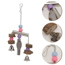 Parrot Toys Stainless Steel Bell Suspension Hanging Toy For Pet Bird Decoration
