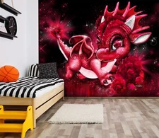 3D Red Dragon A432 Wallpaper Wall Mural Self-adhesive Sheena Pike Ann