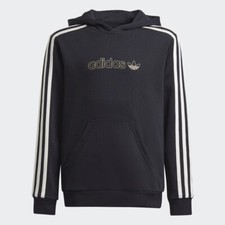 adidas Kid's SPRT Black/wonder White/matte Gold-tone Hoodie
