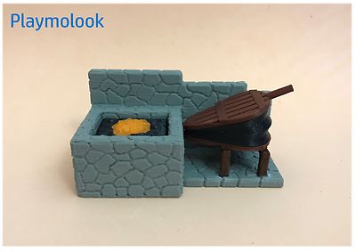 fragua-herrero-forge-blacksmith-custom-medieval-piezas-playmobil-no