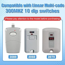 4 Pack Garage Door Opener Remotes for Linear 3089 3060 3070 300mhz 10 Dip USA