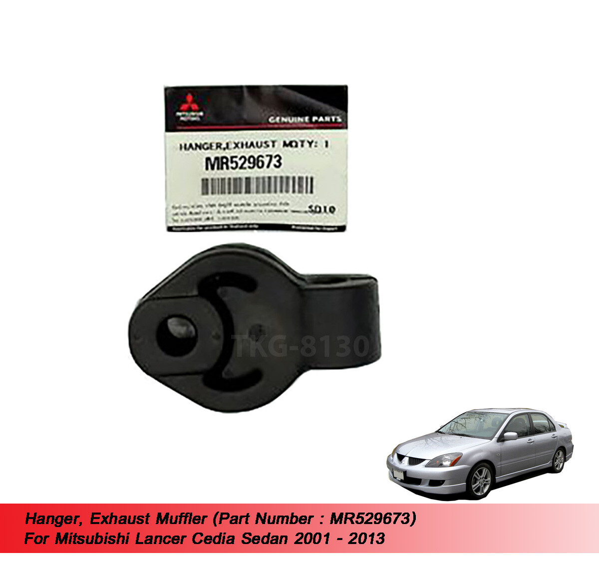 Hanger Exhaust Muffler MR529673 Fit Mitsubishi Lancer Cedia Sedan