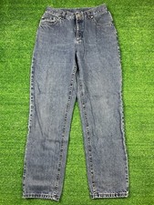 Vintage Lee Riveted Jeans Womens Size 10M Medium Wash Blue Denim Made In USA