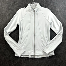 Athleta Hope Jacket Women's Small Light Gray Full Zip Stretch
