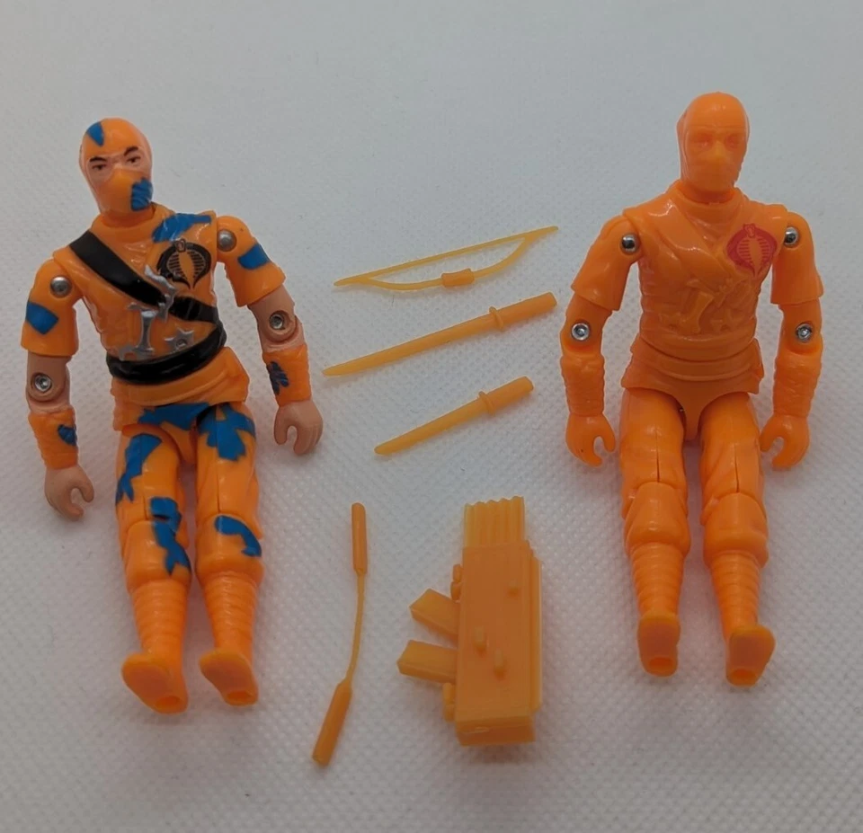 GI Joe Negro Mayor Personalizado Naranja Callejón Tormenta Sombra Ninja Víbora Lote ARAH Foto 3 de 3