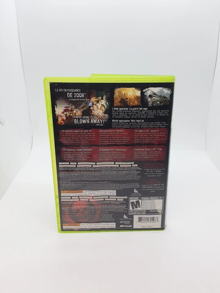 Gears of War 2 (Microsoft Xbox 360, 2008) Cib - Image 3 of 3