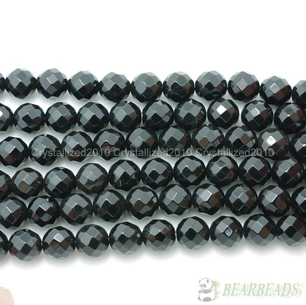 100% diamant noir naturel, 3 à 5 mm de diamant, collier de perles de pierre, collier de perles de diamant de plus grande taille, collier de pierres précieuses, - France