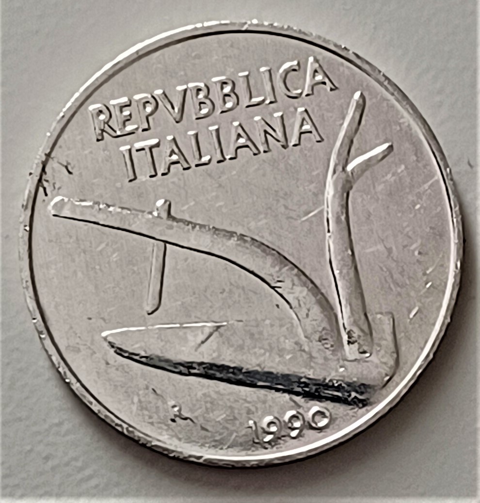 GEMELLI MONETA AUTENTICA Italia 10 lire spiga - aratro repubblica italiana EUR 19,00 - DE