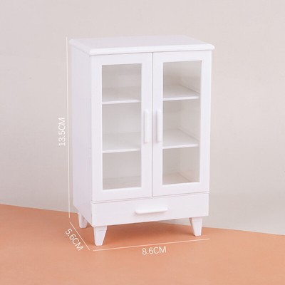 1:12 Dollhouse Miniature Cupboard Display Cabinet Storage Locker Furniture Decor