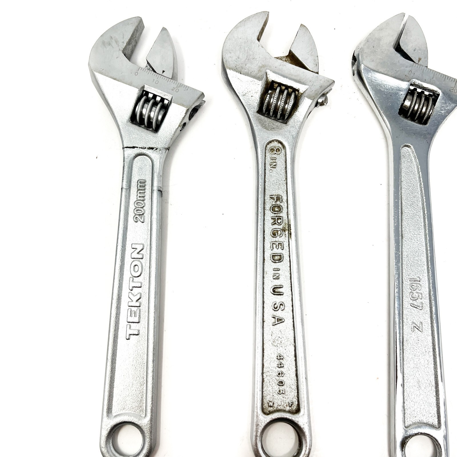 4 pcs Craftsman 44603 1657 and Tekton 23003, 8" 200mm Adjustable Wrench