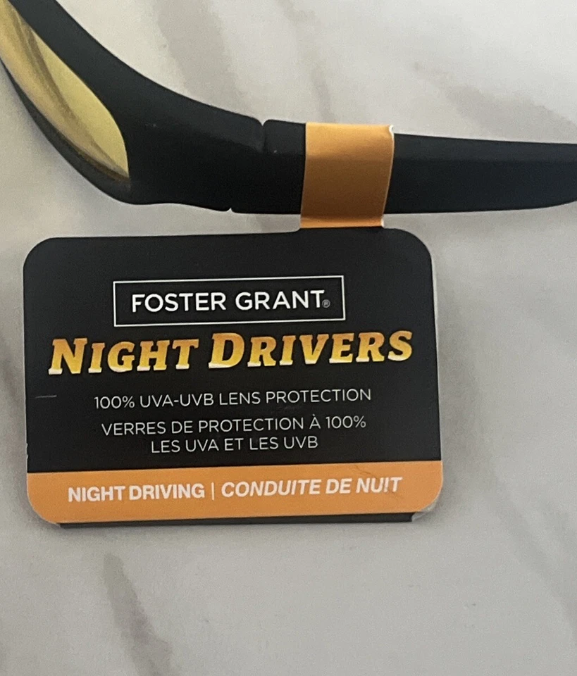 NEW Foster Grant NIGHT DRIVERS Fast Lane Full Wrap MSRP $33.00 - Image 3 of 4