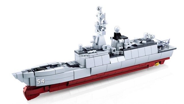 459pcs Military Army 054a Frigate Ship 