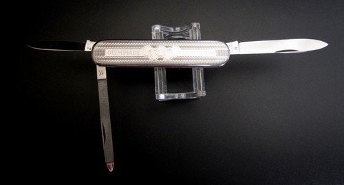 J.A. HENCKELS ANTIQ. 1936 OLYMPICS TASCHENMESSER Made In Solingen UNUSED COND. - Picture 2 of 24