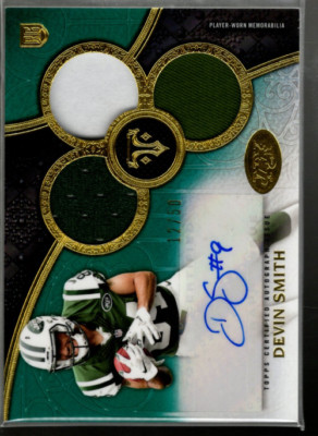 A4154- 2015 Topps Triple Threads Smaragd #116 Devin Smith Auto Trikot / 50  nm