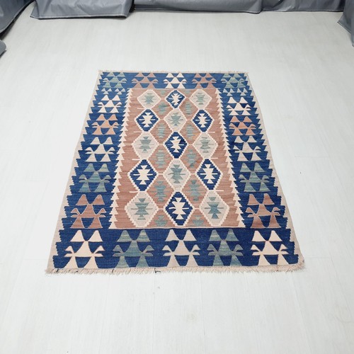 Alfombra Oushak Kilim, alfombras vintage, alfombra turca, alfombra colorida, alfombra de área de 3,8 x 5,6 pies - Imagen 4 de 9