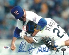 Nolan Ryan & Robin Ventura Signed 8x10 Photo Famous Fight