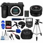 Sony a6700 Mirrorless Camera and PZ 16-50mm OSS II Lens - 12PC Accessory Bundle