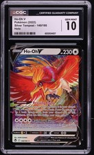 CGC 10 Carte Pokemon Holo Tempesta Argento INGLESE Ho-Oh V 140/195