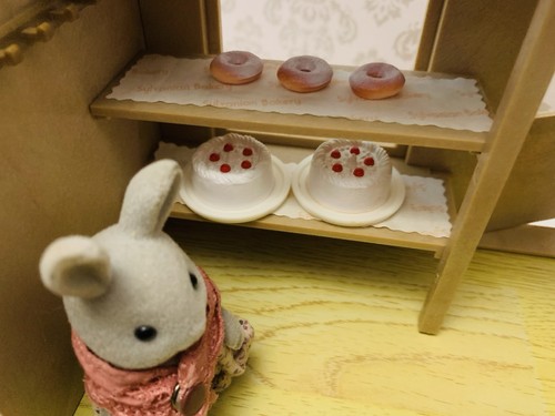 Sylvanian Families Vintage Bakery With Original Box And Figures (L) - Picture 6 of 12
