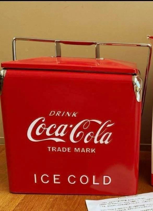 Coca Cola Cooler Box Coca cola vintage style 1950s Reprint rare - Image 2 of 4