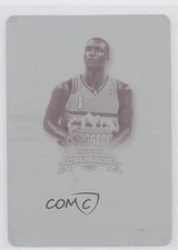 2012-13 Panini Crusade Quest Auto Printing Plate Magenta 1/1 Jordan Hamilton 0c3