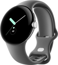 Google Pixel Watch Smartwatch Edelstahl Silbe...
