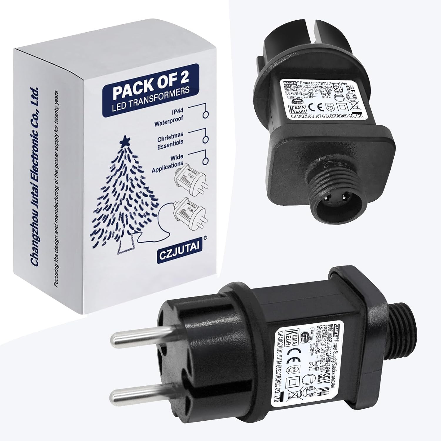 Alimentatore LED 24V 6W IP44 - Ricambio Presa a Vite per Esterno