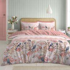 Reversible Duvet Quilt Cover Bedding Set With Pillowcase Single Double King Size