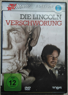DVD FILM DIE LINCOLN VERSCHWÖRUNG JAMES MCAVOY ROBIN WRIGHT TV MOVIE WIE NEU TOP
