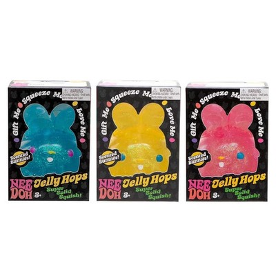 JELLY HOPS duftender Glitzerhase matschig NEE DOH Spielzeug UK.