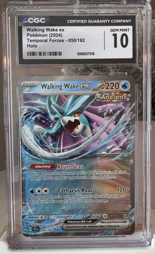 Walking Wake ex 050/162 CGC 10 Ultra Rare Temporal Forces Pokémon Card English