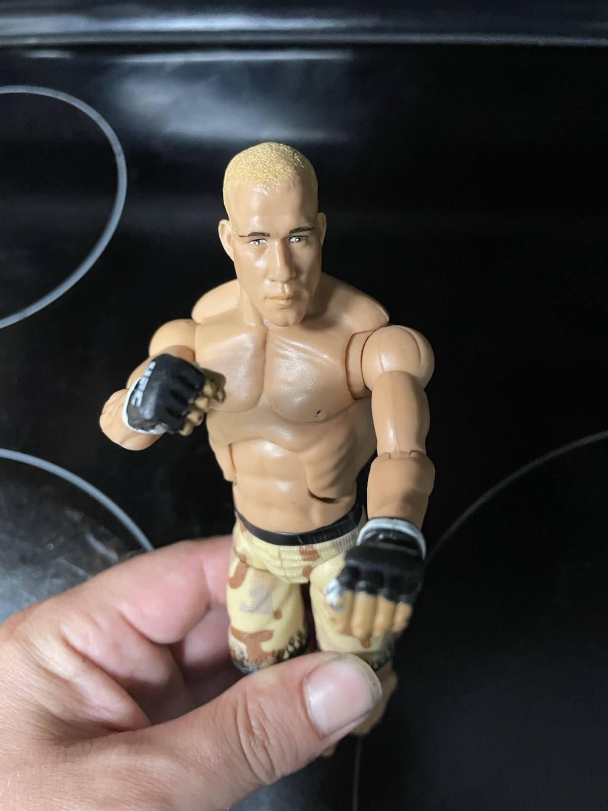 TITO ORTIZ CAMO SHORTS ACTION FIGURE 2009 Articulated JAKKS Pacific 7 inch UFC