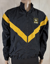 US Army Military Jacket Size Medium Reg Physical Fitness Uniform PFU Reflective