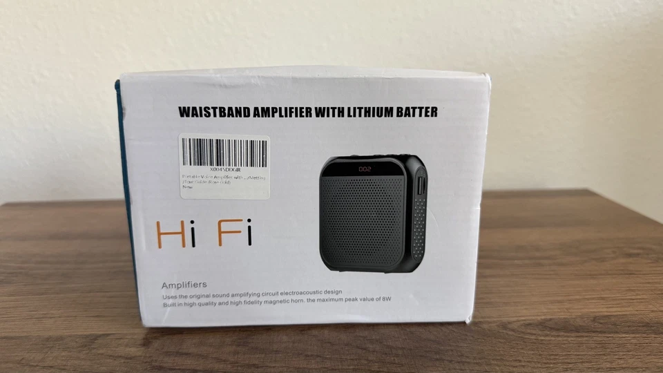 Amplificador de pretina Hi Fi con batería de litio 8w 3 pulgadas Woofer bajo oro rosa Foto 2 de 4