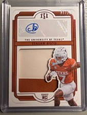 2025 Panini National Treasures Isaiah Bond RC GU Patch Red Auto RPA #d 1/11 SP