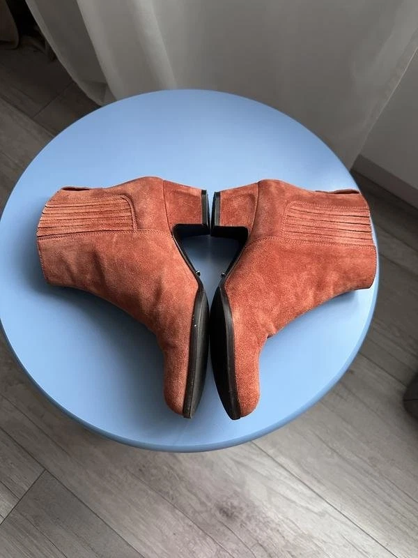 Women Sergio Rossi Boots Orange Suede 36.5 - Bild 1 von 4