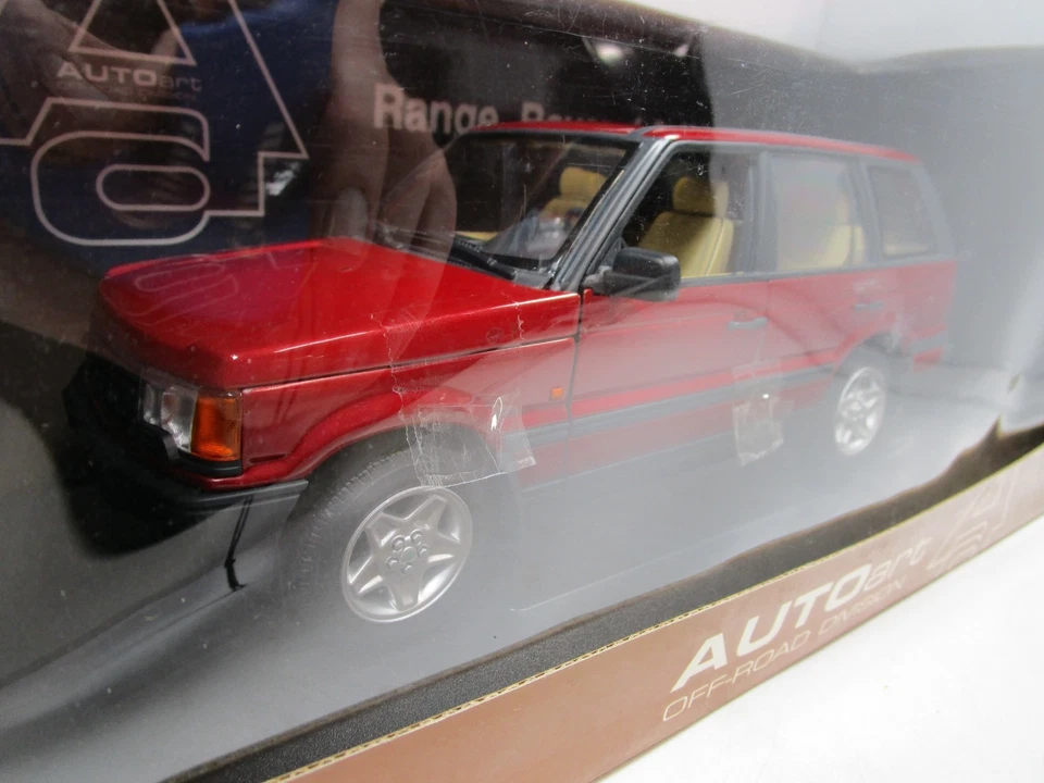 AUTOART 1/18 OFF-ROAD DIVISION RED RANGE ROVER 4.6 HSE USED MINT *DAMAGED BOX* - Image 2 of 4