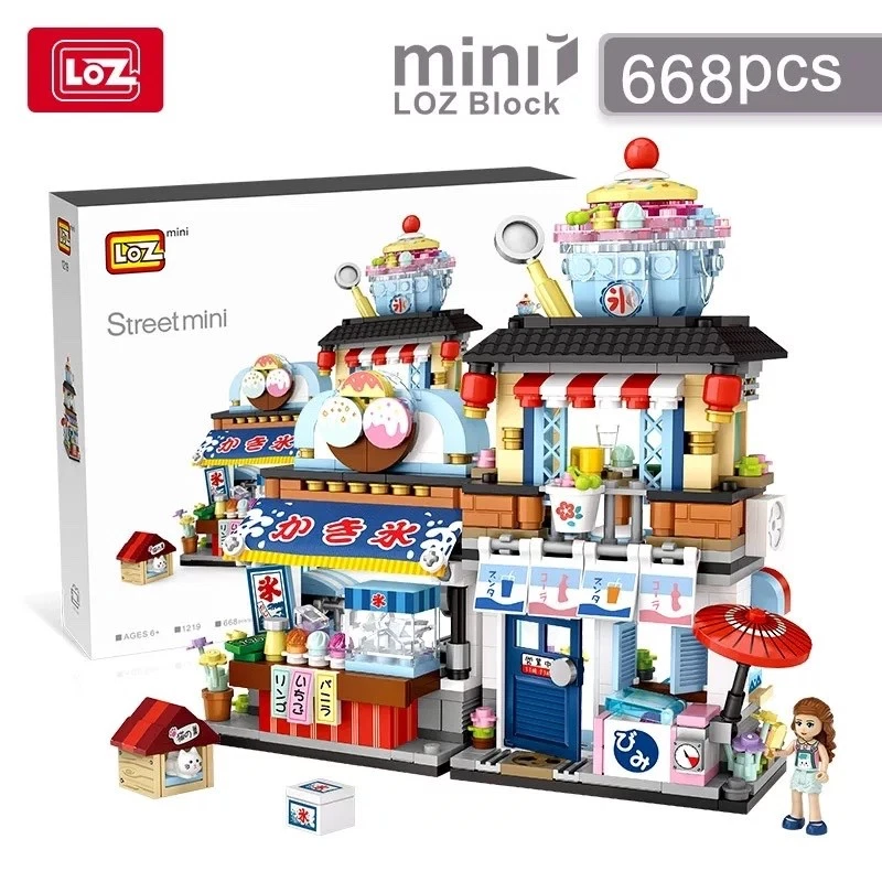 LOZ Mini Blocks Street Stores House Building Blocks Set Bricks Toys for Kid - Image 4 of 4