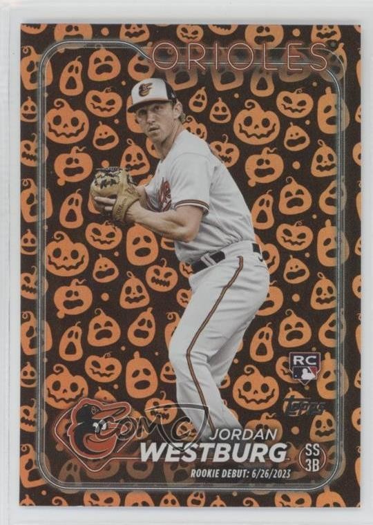 2024 Topps Update Debut Jack-O'-Lantern Foil Jordan Westburg Rookie RC 0j3x