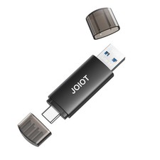 32GB USB C Flash Drive Dual 3.0 Type C + A (USB 3.0), silver