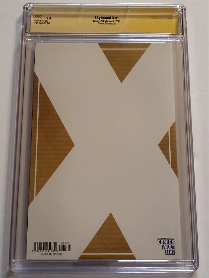 Skybound X 1 CGC 9.8 SS Tyler Kirkham Cover Signed By Robert Kirkman - Image 2 of 3